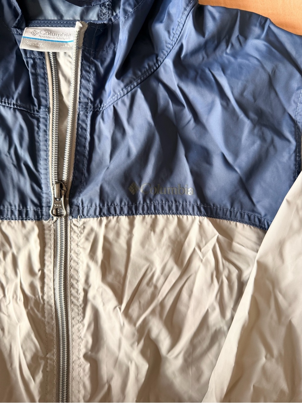 Columbia Boys Hooded Rain Jacket L 14–16